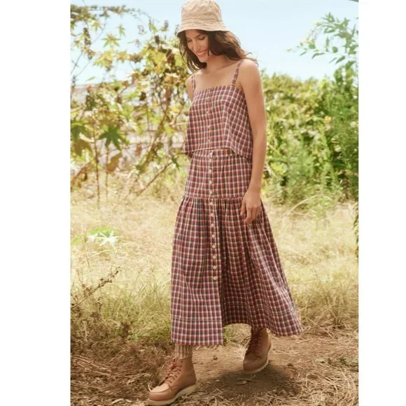 The Great- The County Line Cami-Picnic Plaid - Picture 3 of 3